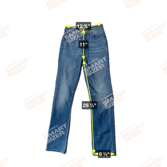 7 For All Mankind Women Easy Slim Light Blue Denim Jeans Sz 25 Stretch High Rise - Picture 11 of 11